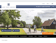 Tablet Screenshot of hofvansaksen.com